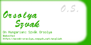 orsolya szvak business card